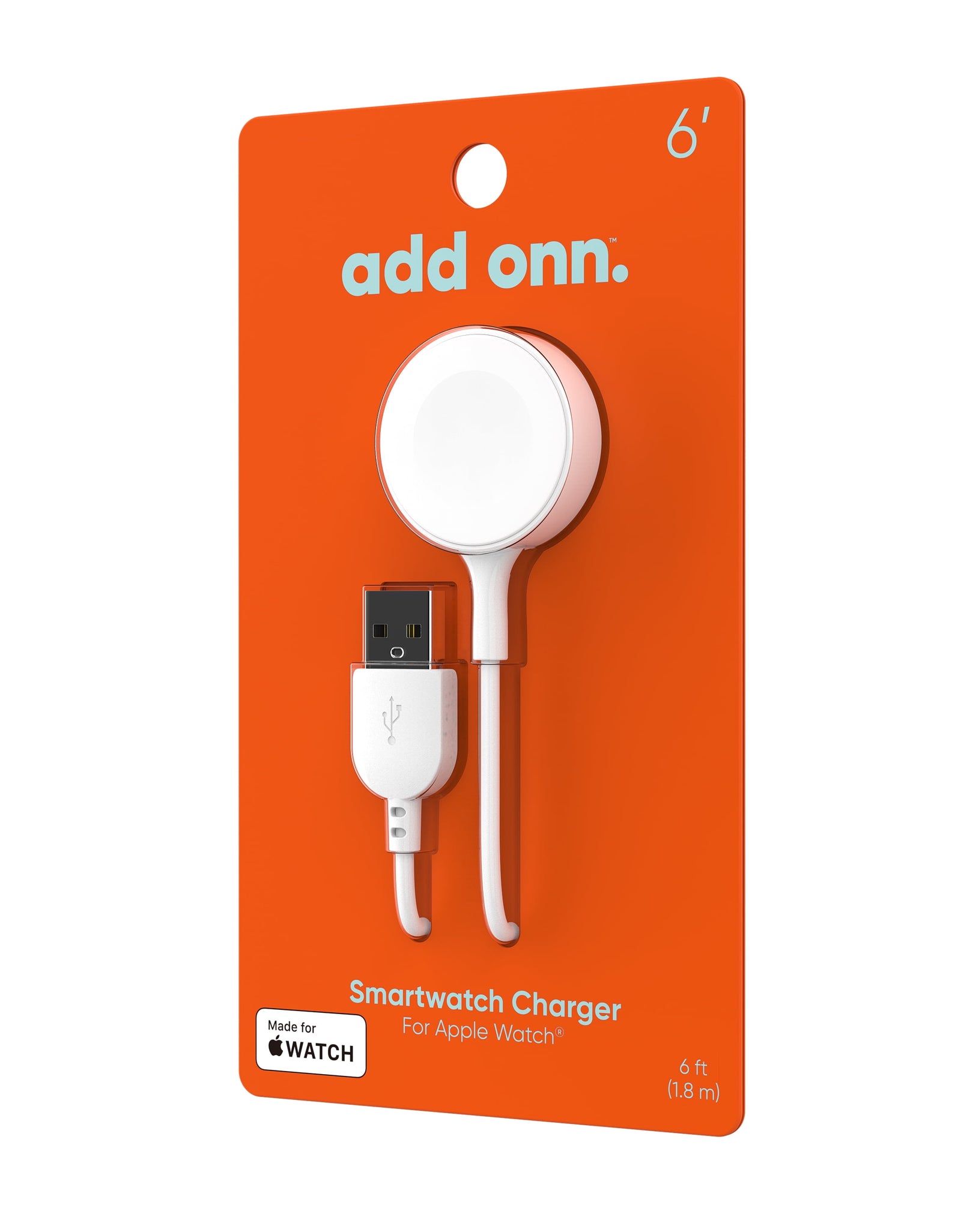 . 6FT Smart Watch Charger for Apple Watch, Compatible with All Apple Watch Series.White