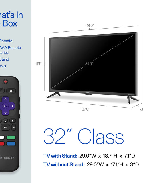Load image into Gallery viewer, 32” Class 720P HD Roku Smart Television, 100012589
