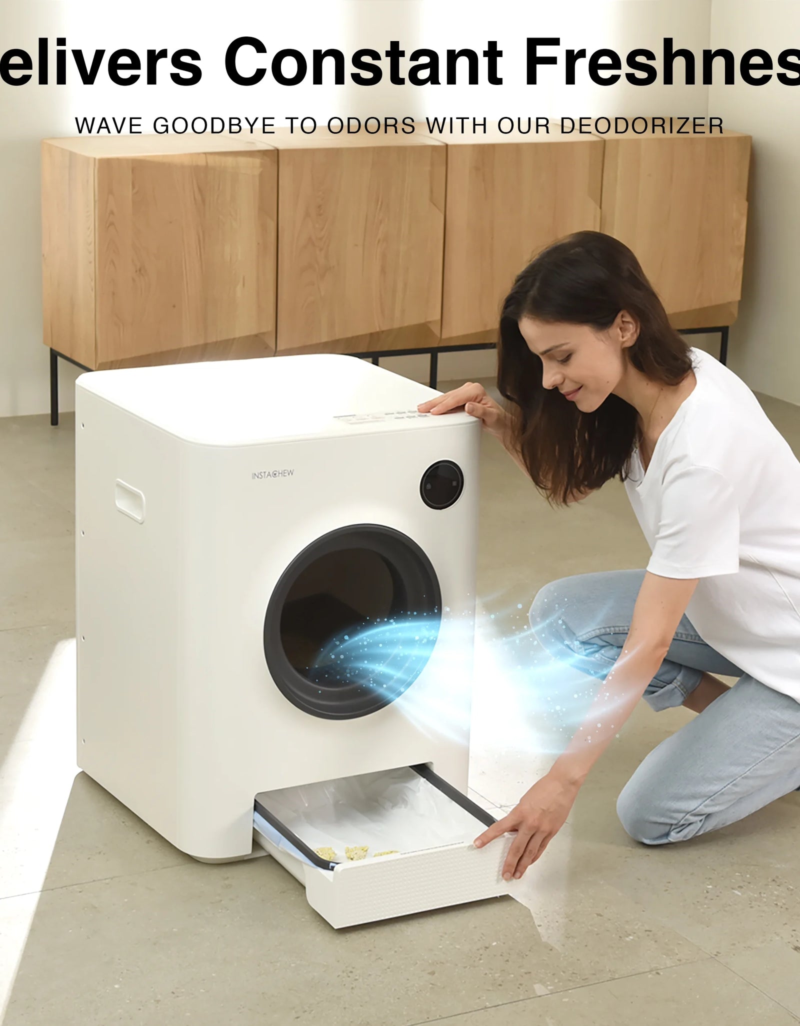 Purrclean Self-Cleaning Automatic Cat Litter Box with App Control, Support 5Ghz & 2.4Ghz Wifi