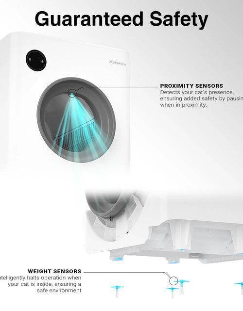 Load image into Gallery viewer, Purrclean Self-Cleaning Automatic Cat Litter Box with App Control, Support 5Ghz &amp; 2.4Ghz Wifi
