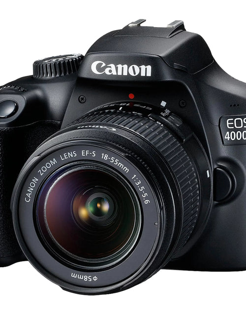 Load image into Gallery viewer, Canon EOS 4000D / Rebel T100 DSLR Camera + EF-S 18-55Mm Lens + Sandisk 64GB Memory Card +  Bundle (International Model)
