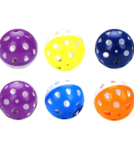 6PCS Cat Toy Bell Ball Interactive Pet Playing Toy for Kitten Cat
