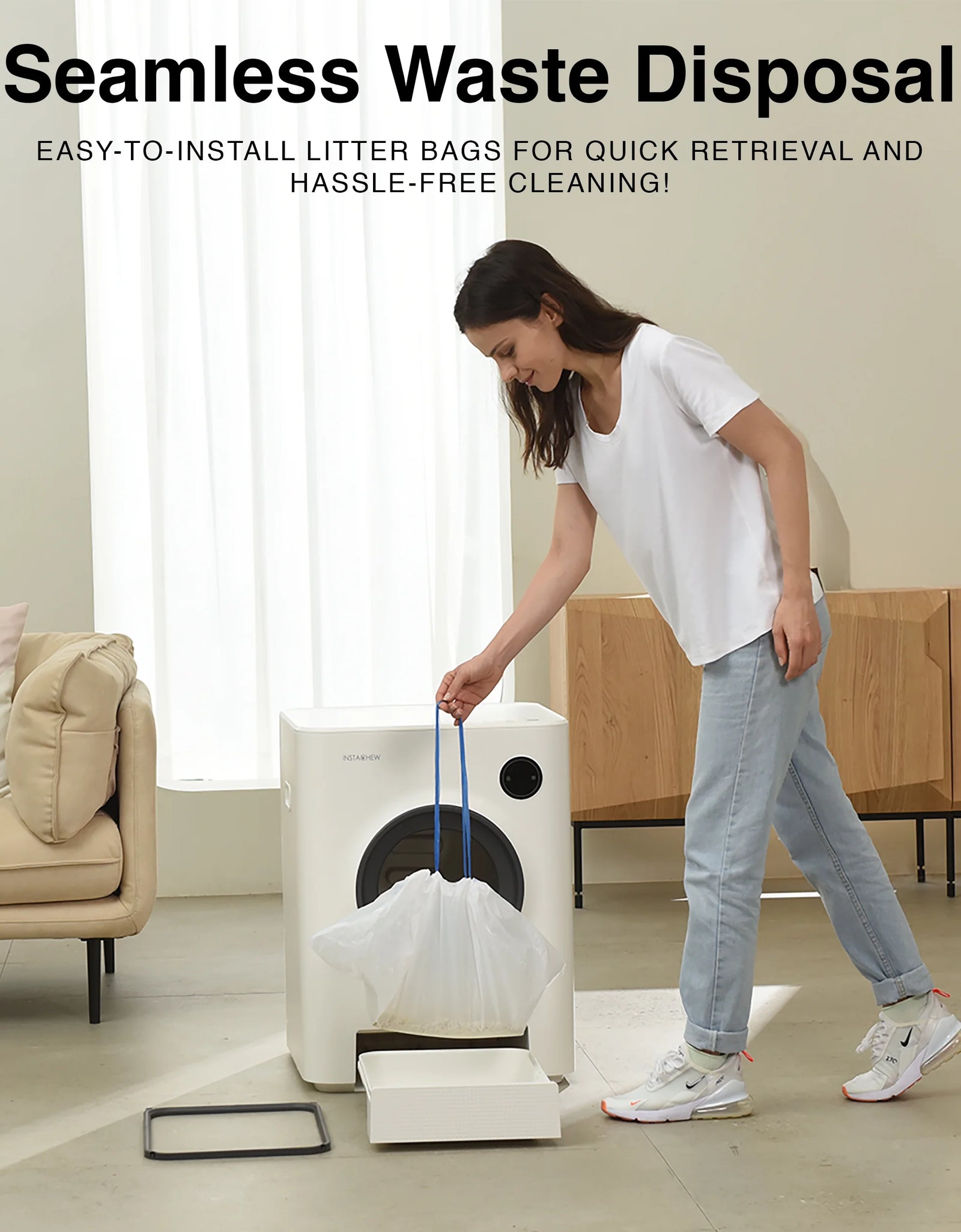 Purrclean Self-Cleaning Automatic Cat Litter Box with App Control, Support 5Ghz & 2.4Ghz Wifi