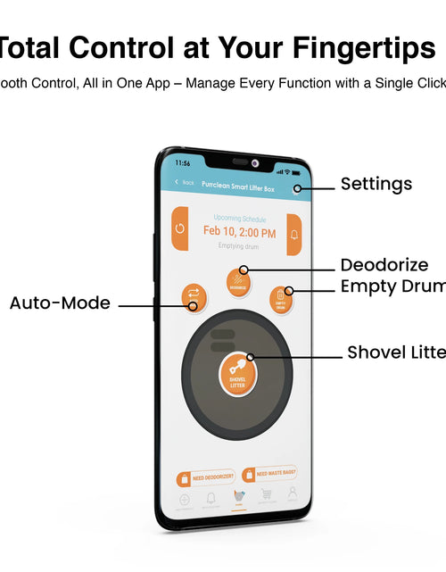 Load image into Gallery viewer, Purrclean Self-Cleaning Automatic Cat Litter Box with App Control, Support 5Ghz &amp; 2.4Ghz Wifi
