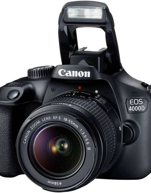 Load image into Gallery viewer, Canon EOS 4000D / Rebel T100 DSLR Camera + EF-S 18-55Mm Lens + Sandisk 64GB Memory Card +  Bundle (International Model)
