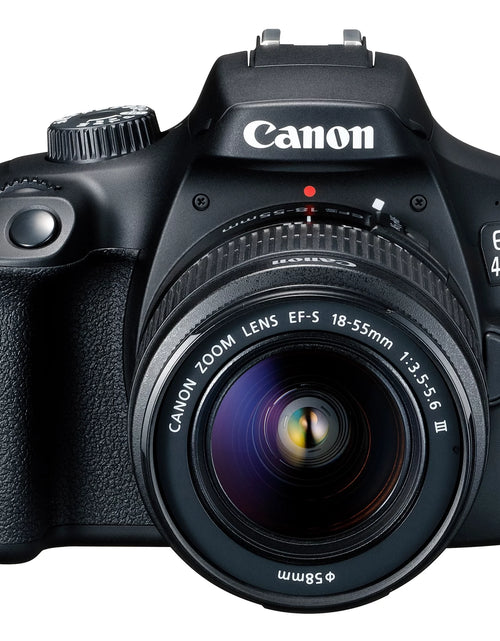 Load image into Gallery viewer, Canon EOS 4000D / Rebel T100 DSLR Camera + EF-S 18-55Mm Lens + Sandisk 64GB Memory Card +  Bundle (International Model)
